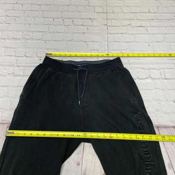 Abercrombie & Fitch Men Soft A&F Fleece Jogger Pants Sweatpants Medium M268 -18 - Picture 2 of 16